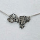Custom Graffiti Word Plate Necklace