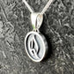 Round Gothic Letter Pendant