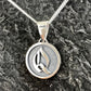 Round Gothic Letter Pendant