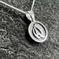 Round Gothic Letter Pendant