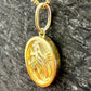 Oval Gothic Letter Pendant