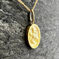 Oval Gothic Letter Pendant