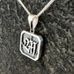 Square Gothic Letter Pendant